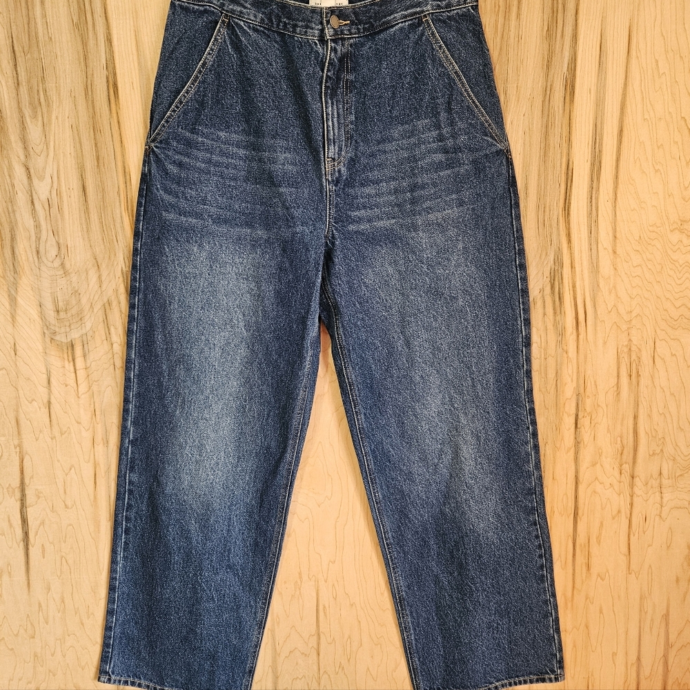 Basin and Range Womens Sz  31 Med Wash High Rise Wide Leg Work Style Jeans